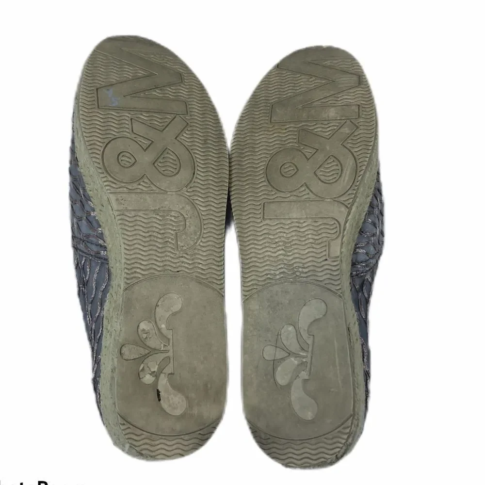 Joy and‎ Mario Metallic Espadrilles Size 7W
